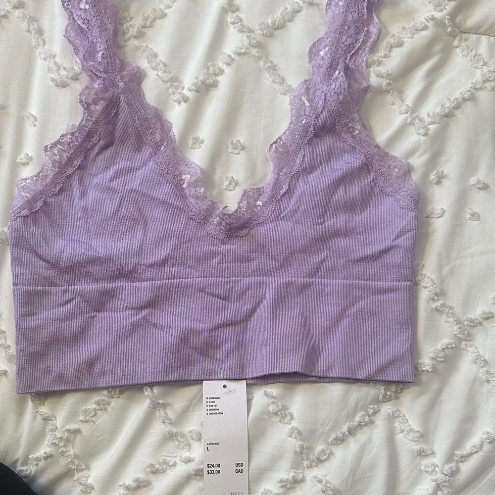 Urban Outfitters Lilac Lace Bralette